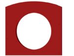 Anschlusspaneel für Röhrenrutschen und Kriechtunnel -Beckmann Spielgeräte - pe paneel rot