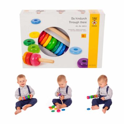 Da hindurch Entdeckungsspiel für ein Kind