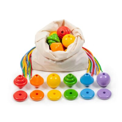 Holzperlen XXL – Kindergartenpackung