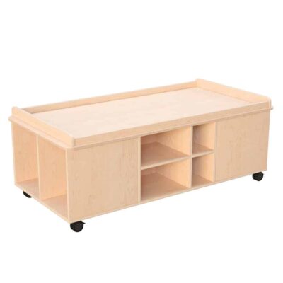 Echtholz Mobiler Spieltisch, rechteckig