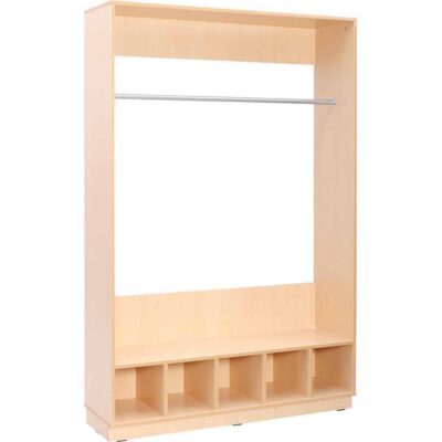 Flexi-TB Garderobe, offen, Ahorn-TB