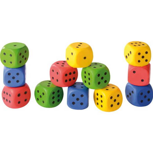 130286_1 Knautschwürfel 4 cm 12er Set - 130286 1
