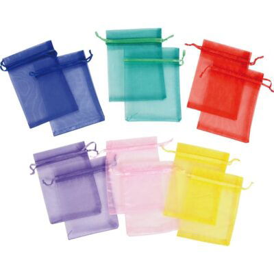 Bunte Organzabeutel 12er Set
