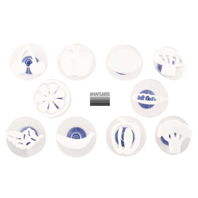 Mega-Stempel-Set Gemüse und Obst (10 Teile)
