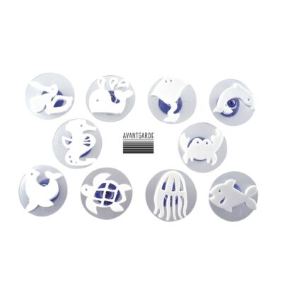 Mega-Stempel-Set Wassertiere (10 Teile)