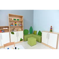Wandschutz aus PET-Recyclingmaterial, Blatt, Relief - 146249 f 24