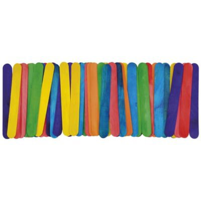 Bastelhölzer bunt, groß