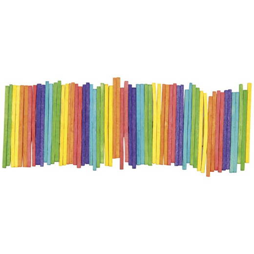 www.graphXartelier.de Bastelhölzchen, bunt - www.graphXartelier.de