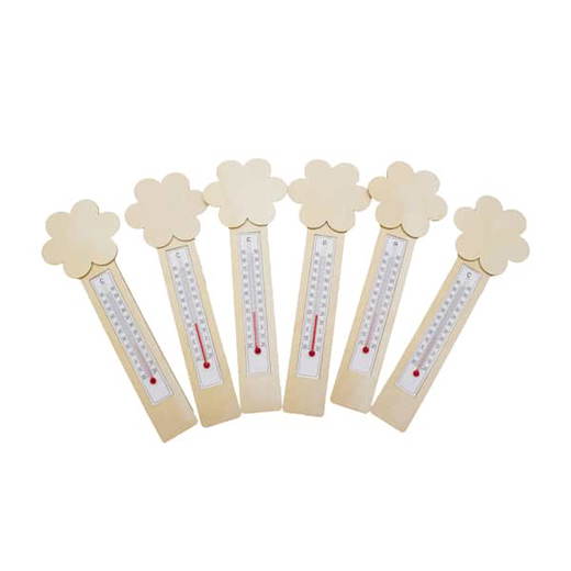 210299_1 Thermometer DIY Blumen 6er Set - 210299 1