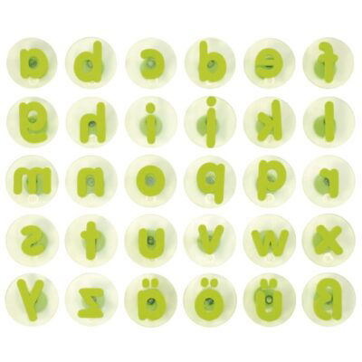 Riesenstempel Kleinbuchstaben 30er Set grün