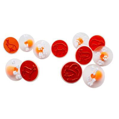 Tierspurenstempel 12er Set