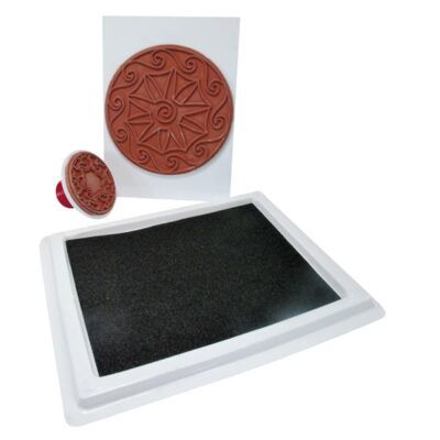 Riesenstempelkissen Rechteck schwarz