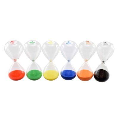 Sanduhren Glaskolben-Set 6 Stück