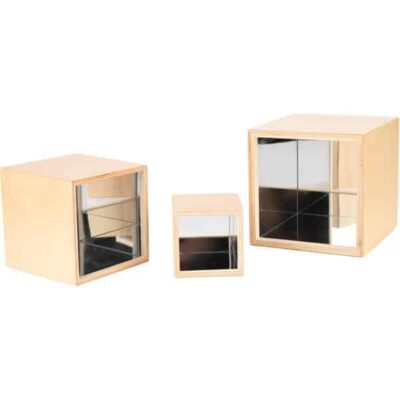 Spiegelholzboxen, 3er Set