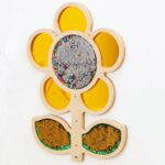 Wanddekoration mit Streichpailletten – Blume, gelb - 356199 b 20