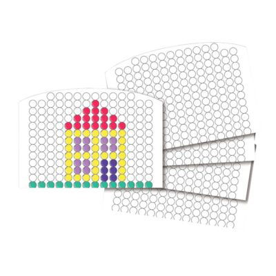 Abwaschbare Hintergründe zu Perlenbild-Baukasten