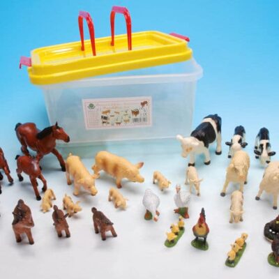 Bauernhoftiere-Set 35 Tiere in Box