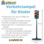Verkehrsampel für Kinder - 60095 alldoro batteriebetriebene Verkehrsampel fuer Kinder 2