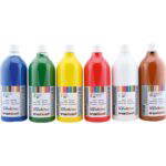 Temperafarben-Set Grundfarben, 6 x 1000 ml - 605018