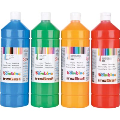 Temperafarben-Set Sommer, 4 x 1000 ml