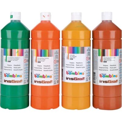 Temperafarben-Set Herbst, 4 x 1000 ml