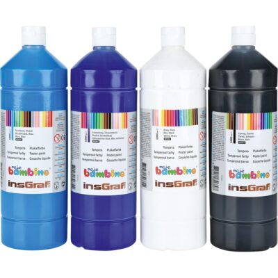 Temperafarben-Set Winter, 4 x 1000 ml