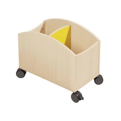 Kleiner Bücherkasten mit Rollrädern