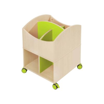 MAXI Bücherkasten mit Rollrädern