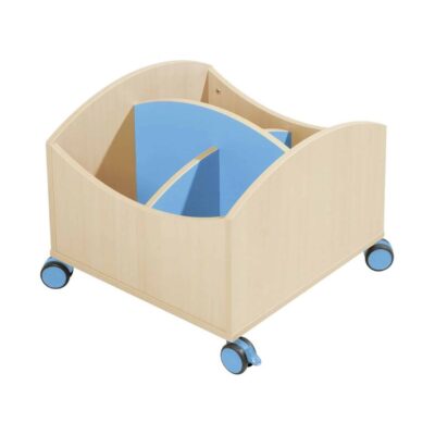 Mittlerer Bücherkasten mit Rollrädern