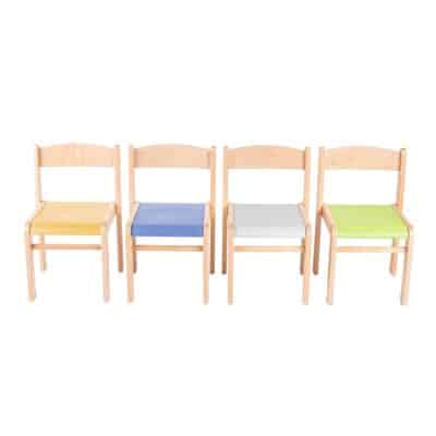 Stapelstuhl LIMBI mit Linoleum