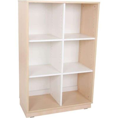 Quadro - Schrank L mit 1 Mittelwand und 2 x 2 Einlegeböden, Breite: 79 cm