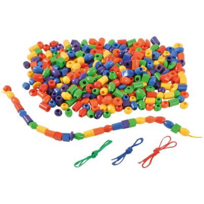 Fädelperlen bunt gemischt