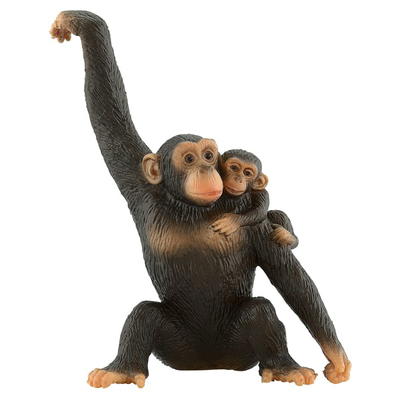 Affenmama mit Kind Spielfigur