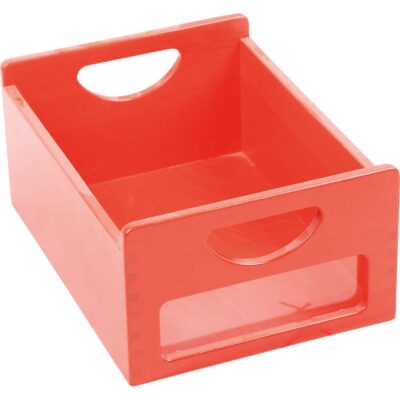 Holzbehälter mit Sichtfenster