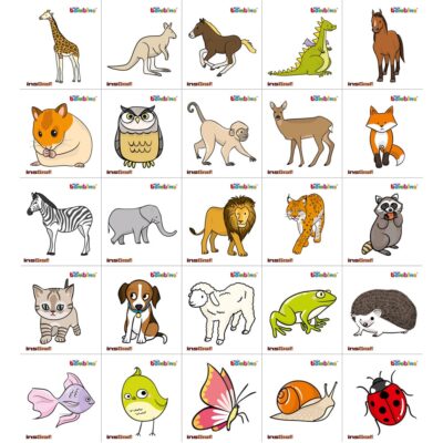 Kennzeichnungsaufkleber - Tiere 2