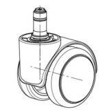 Sanus® Ersatzrolle leicht gebremst SLN Ø50mm (Stück) - 1c5155b58f8d637f7689216361e94a4dec891bde