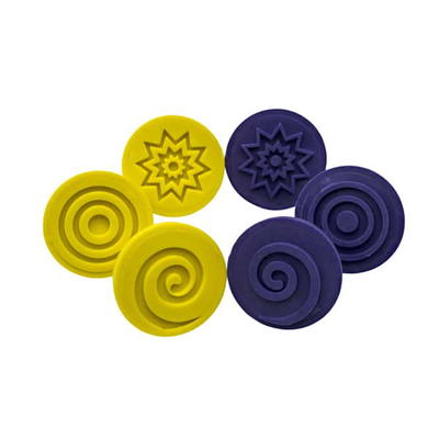 Positiv-Negativstempel 6er Set Nr 2