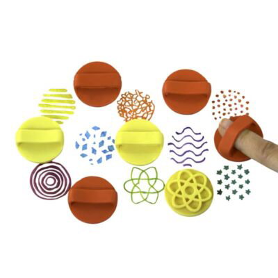 Fingerstempel Muster 8er Set