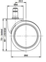 Sanus® Ersatzrolle leicht gebremst SLN Ø65mm (Stück) - 86b8f31e07d632c72ca03f442e9aaf5590e82901
