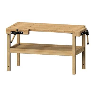 Kinderhobelbank mit Ablageboden, Massivholz