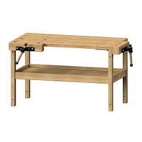 Kinderhobelbank mit Ablageboden, Massivholz