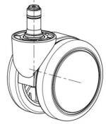 Sanus® Ersatzrolle leicht gebremst SLN Ø65mm (Stück) - bbf1e4f995d1086f9519fb9944e13711f279dde6