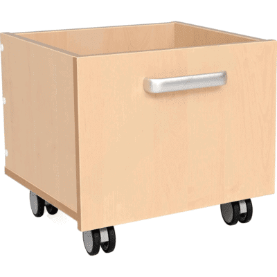 Flexi Behälter auf Rollen, Breite: 42 cm, Birke