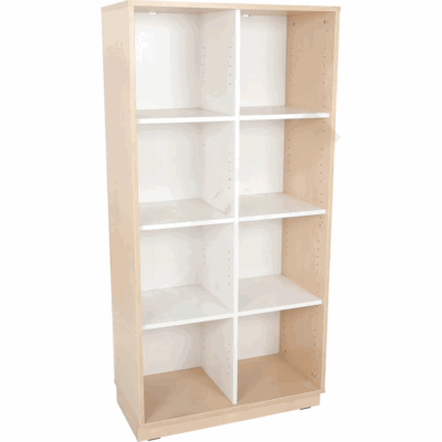 Quadro - Schrank XL mit 1 Mittelwand und 3 x 2 Einlegeböden, Breite: 79 cm