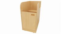 Wickelkommode mit Doppeltür, Mittelwand, 2 verstellbare Böden – Bild 4
