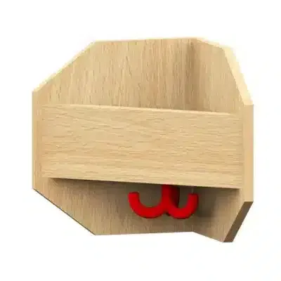 Garderobenablage-Außenecke