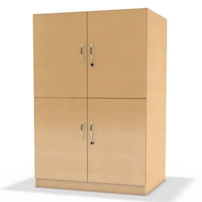 Papierschrank - oben und unten Doppeltür, abschließbar