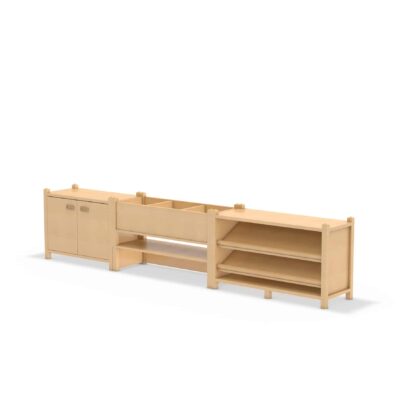 Stollen-Regalsystem "Bücherwürm"