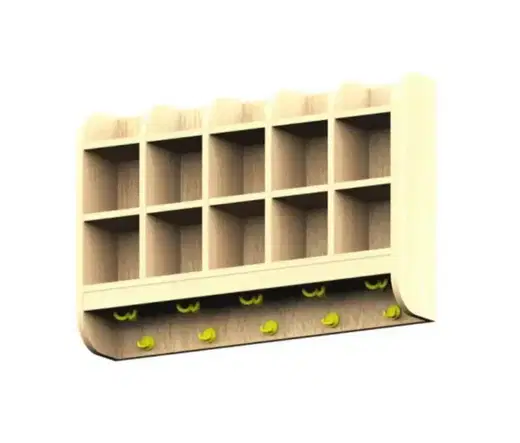 Garderobeneu1_3000x.jpg Garderobendoppelablage oben Elternfach, mittig 2 offene Fächer, mit Leiste für Erkennungsbildchen - Garderobeneu1 3000x.jpg
