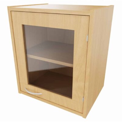 Korpus-Classic Aufsatzschrank mit Tür (mit Glasfüllung), 1 Einlegeboden - Breite: 52 cm